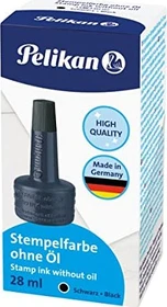 Pelikan Stempelfarbe ohne Öl 28ml, schwarz