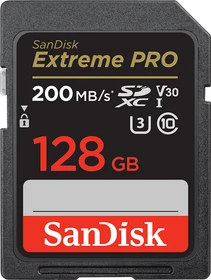SanDisk Extreme PRO R200/W90 128GB, UHS-I U3, Class 10