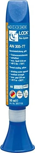 Weicon Weiconlock AN 305-77 Gewindedichtung mit Trinkwasserzulassung gelb, 50ml