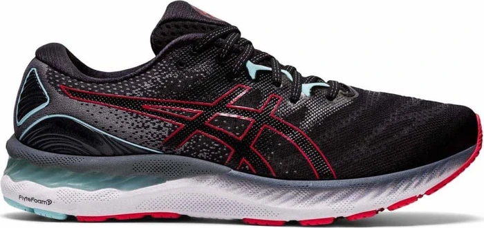 Asics Gel-Nimbus 23 black/electric red (Herren)