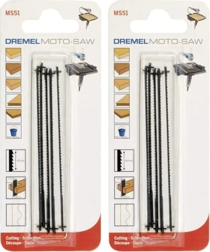 Dremel MS51 Moto-Saw Holz Dekupiersägeblatt, 100mm, 5 Stück