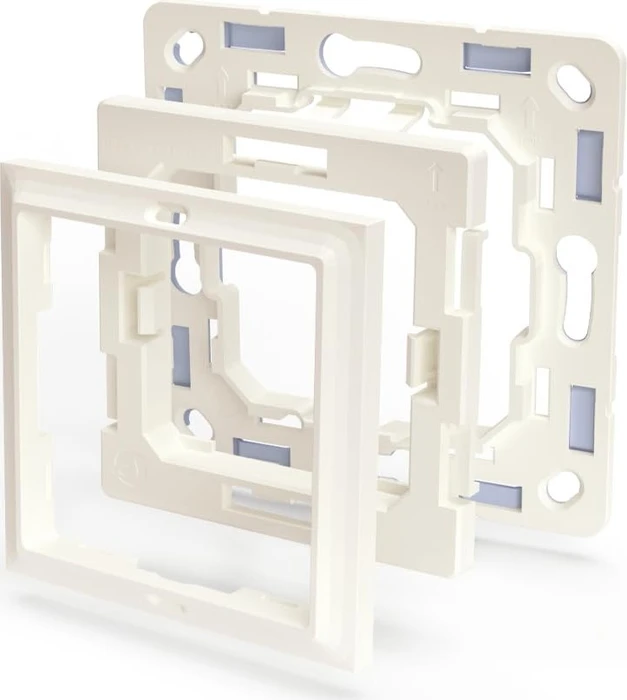 Shelly Adapter für BLU Wall Switch 4-fach, kompatibel mit Gira/Merten, weiß, Adapter