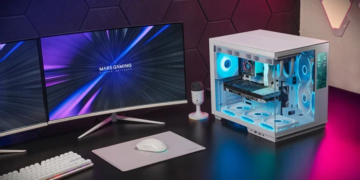 Mars Gaming MC-Mirage White, Glasfenster