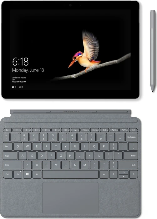 Microsoft Surface Go, Pentium Gold 4415Y, 8GB RAM, 128GB, Signature Type Cover Platin