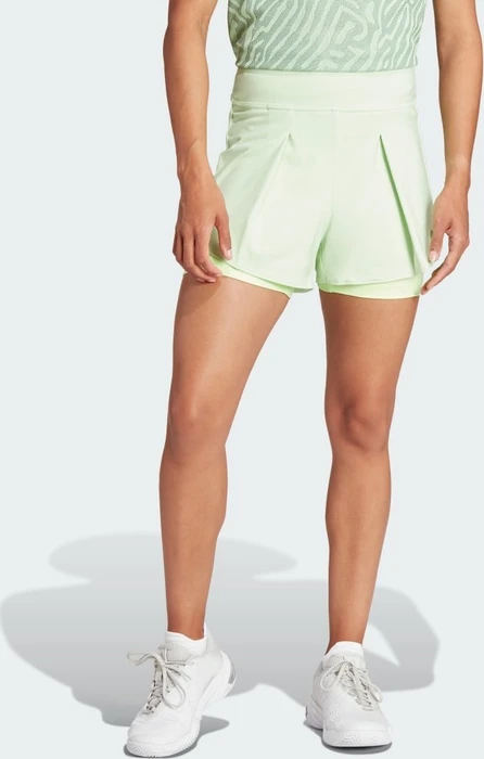 adidas Tennis Match Tennis Hose kurz semi green spark/green spark (Damen)