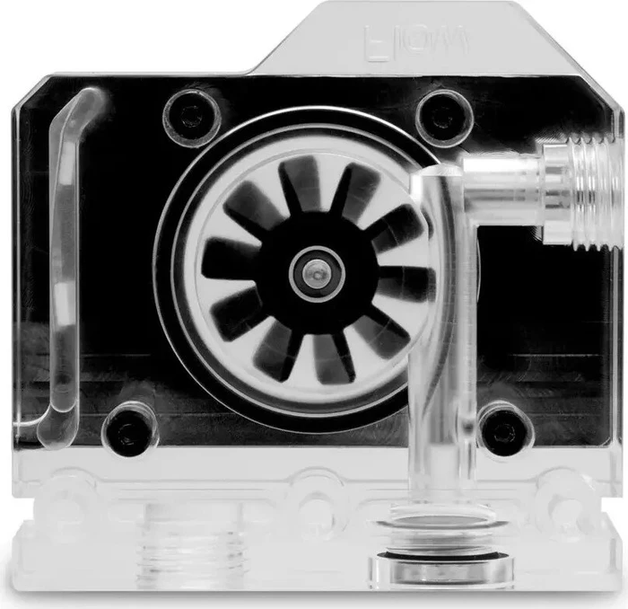 EK Water Blocks Quantum Line EK-Quantum Flow Indicator Top-To-Bottom D-RGB, Nickel, Durchflusssensor