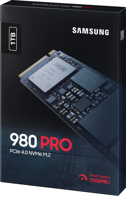 Samsung SSD 980 PRO 1TB, M.2 2280 / M-Key / PCIe 4.0 x4