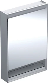 Geberit ONE Spiegelschrank ComfortLight, Nische, 1 Türe, AP-Montage, 60cm, Anschlag rechts, Aluminium eloxiert