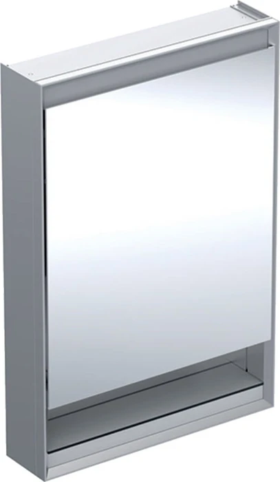 Geberit ONE Spiegelschrank ComfortLight, Nische, 1 Türe, AP-Montage, 60cm, Anschlag rechts, Aluminium eloxiert