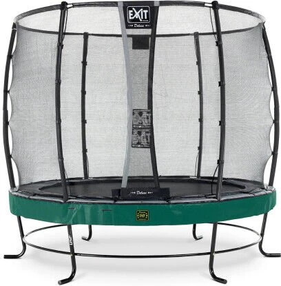 Exit Toys Elegant Premium mit Deluxe Sicherheitsnetz 253cm Trampolin grün