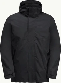 Jack Wolfskin Luntal 3in1 Funktionsjacke schwarz (Herren)