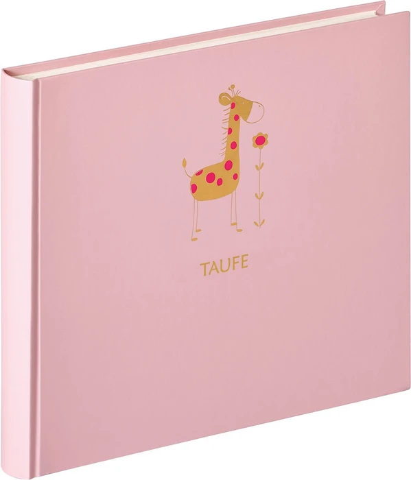 Walther Design Buch Fotoalbum Taufe Baby Animal 25x28 rosa