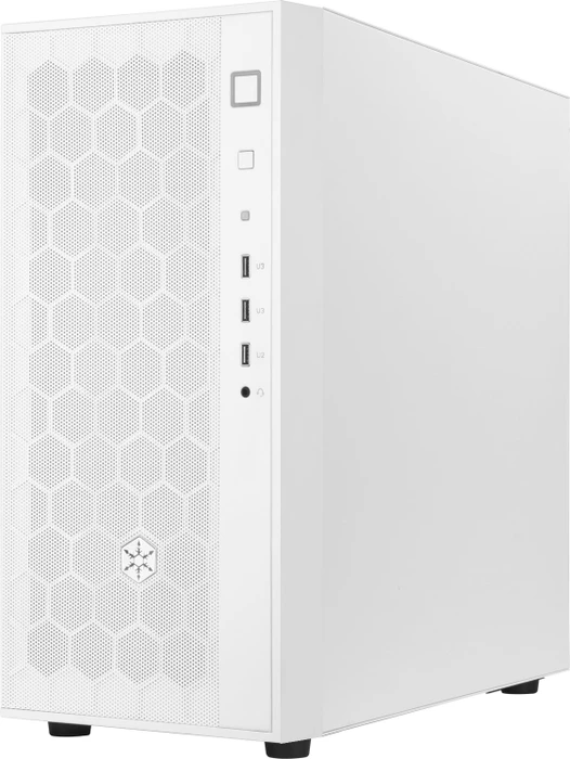 SilverStone Fara R1, weiß, Glasfenster