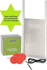 Kerbl Automatische Hühnertür, Komplettset, M, grau
