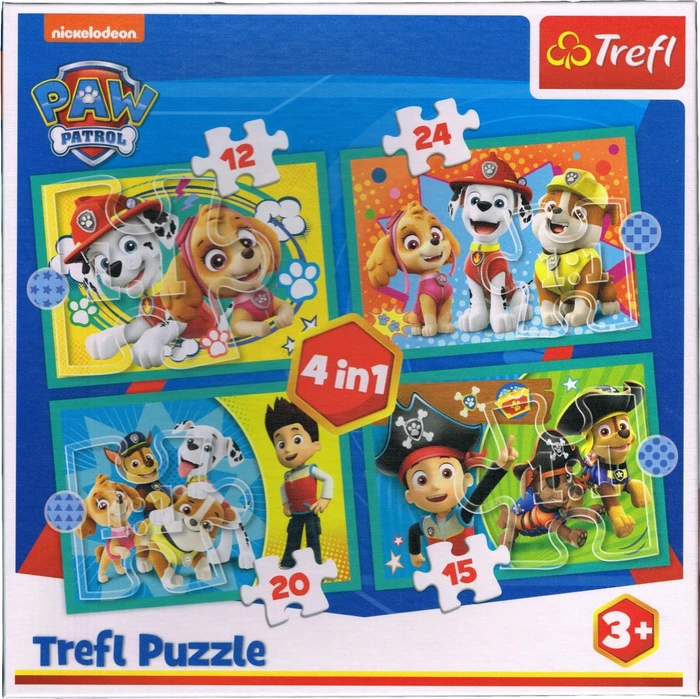 Trefl Puzzle Happy Paw Patrol team 4in1