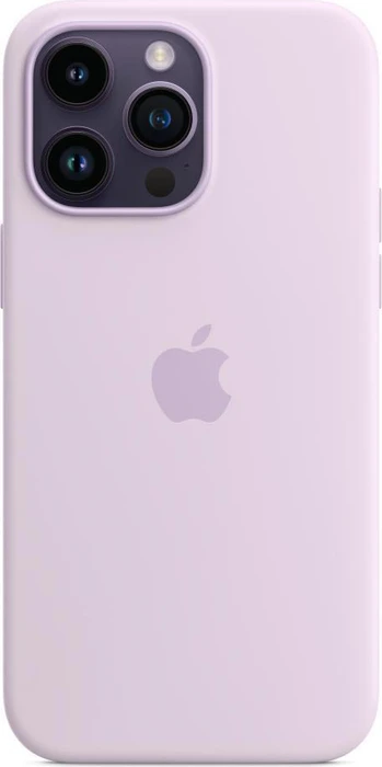 Apple Silikon Case mit MagSafe für iPhone 14 Pro Max Flieder