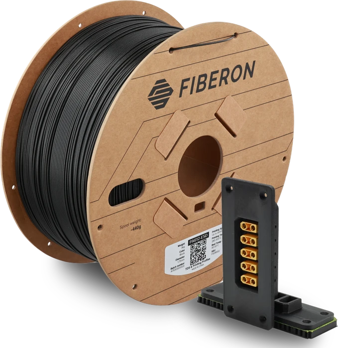 Polymaker Fiberon PA612-ESD PA, schwarz, Spule, 1.75mm, 500g