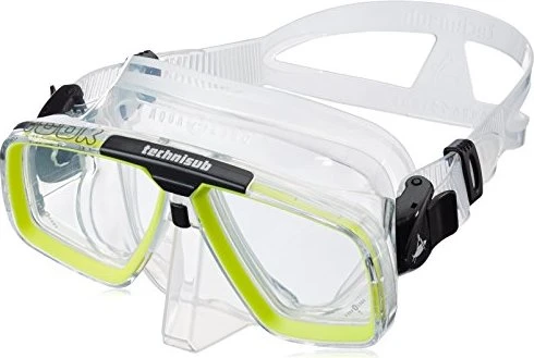 Aqualung Look Zweiglasmaske transparent/schwarz/grün