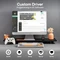 Epomaker RT85 Wireless, Gray White, LEDs RGB, hot-swap, Epomaker Creamy Jade, USB/Bluetooth, US Vorschaubild