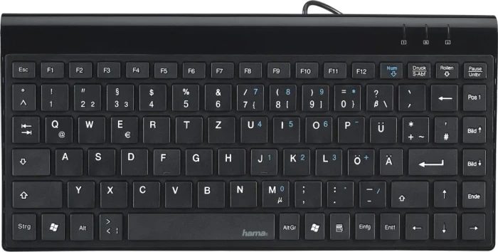 Hama SL720 Slimline Keyboard, USB, DE