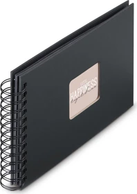 Hama Spiralalbum 24x17, 50 schwarze Seiten, Fine Art New Black