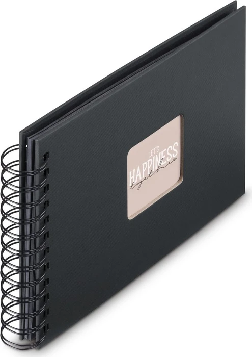 Hama Spiralalbum 24x17, 50 schwarze Seiten, Fine Art New Black