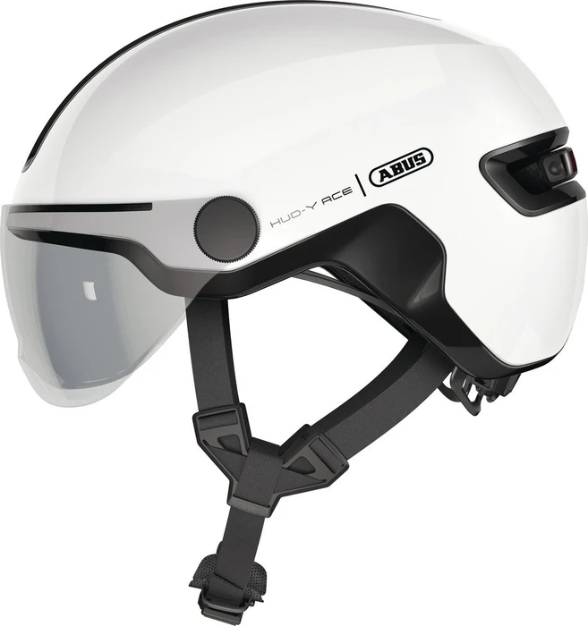 ABUS HUD-Y ACE Helm shiny white