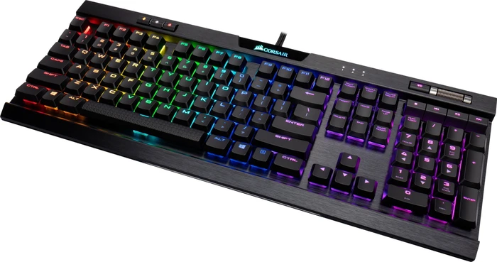 Corsair Gaming K70 RGB MK.2 Low Profile Rapidfire, MX LOW PROFILE RGB SPEED, USB, US
