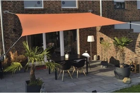 Floracord HDPE Viereck Sonnensegel 250x300cm terracotta