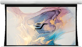 Elite Screens Saker Tab Tension E12 Motorleinwand Tab Tension 185.9x104.6cm weißer Rand