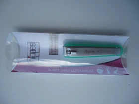 Gebrüder Nippes 556E Nagelknipser mit Nagelfang schwarz/silber 60mm