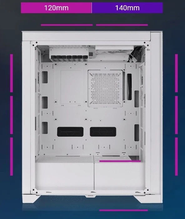 Thermaltake CTE T500 Air Snow, weiß, Glasfenster