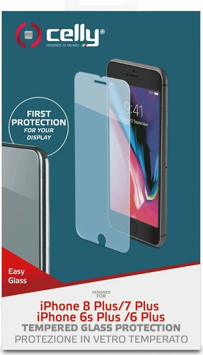 Celly Easy Glass für Apple iPhone 7 Plus/6S Plus /6 Plus