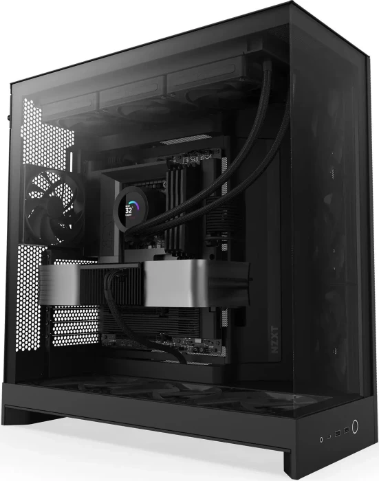 NZXT H9 Flow [2025] Black, schwarz, Glasfenster