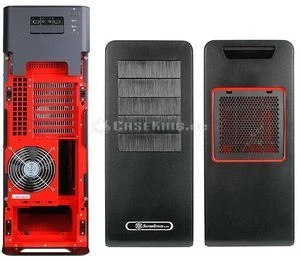SilverStone Fortress FT02 schwarz/rot, Acrylfenster