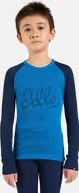 Odlo Klassisches Active Warm Base Layer Set mykonos blue/diving navy (Junior)