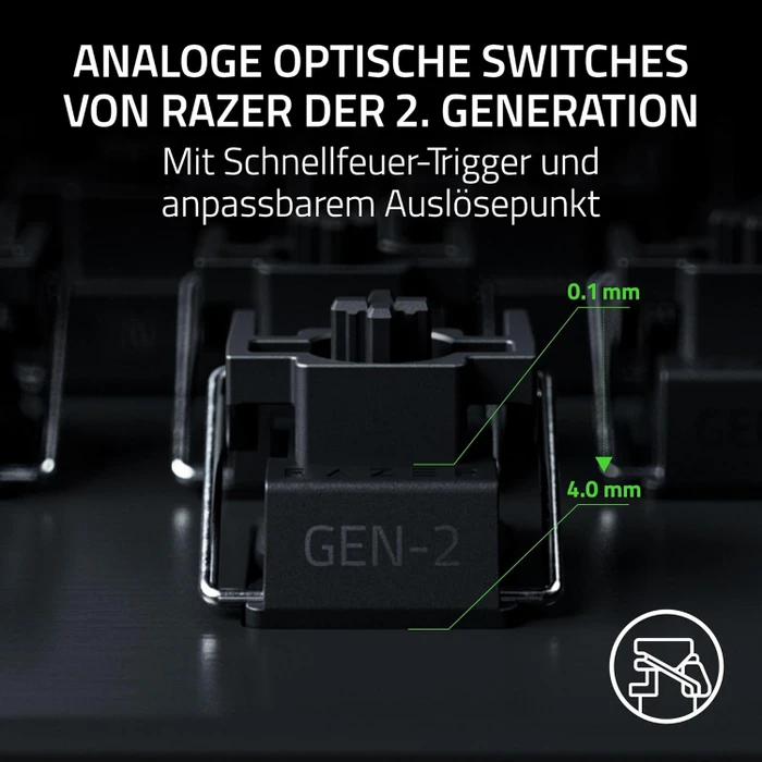 Razer Huntsman V3 Tenkeyless 8KHz, schwarz, LEDs RGB, Razer Analog Optical Switch Gen-2, USB, US