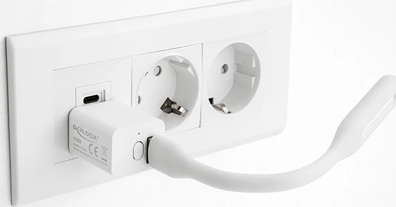 DeLOCK WLAN EasyUSB Smart Schalter MQTT, 1x USB-A