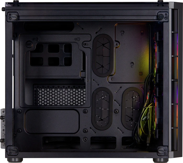 Corsair Crystal Series 280X RGB, schwarz, Glasfenster