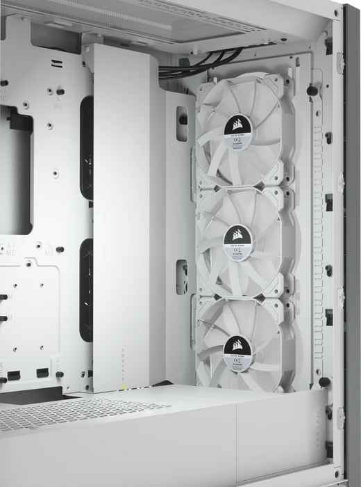 Corsair iCue 5000X RGB, weiß, Glasfenster
