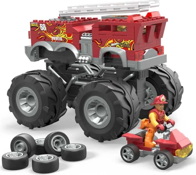 Mattel Mega Construx Hot Wheels 5-Alarm Feuerwehrfahrzeug