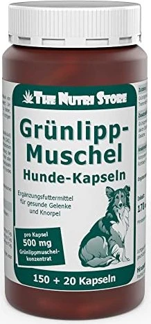 The Nutri Store Grünlippmuschel Hunde-Kapseln, 150 Stück