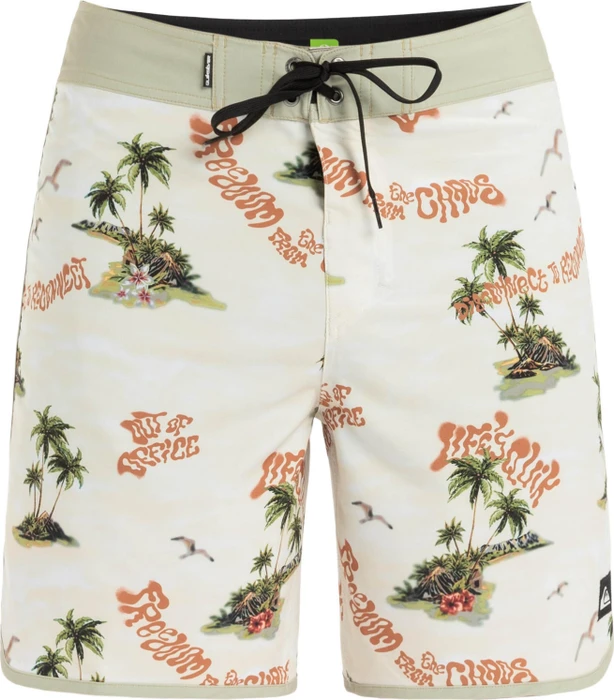 Quiksilver Surfsilk Scallop 18" Badeshorts abbey stone/naturama (Herren)