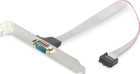 Digitus Seriell-Port Slotblech, seriell via DB9 (RS-232), IDC 10-Pin (AK-610300-003-E)