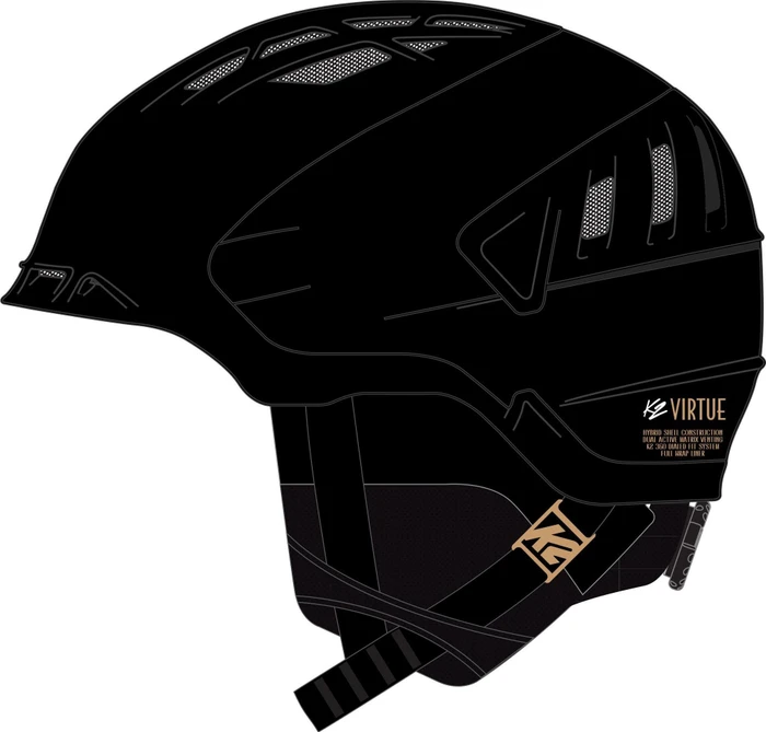 K2 Virtue MIPS Helm schwarz (Damen) (Modell 2023/2024)