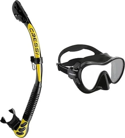 Cressi Alpha Ultra Dry Trockenschnorchel schwarz/gelb