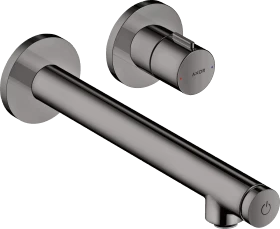 Hansgrohe Axor Uno Unterputz für Wandmontage Select mit Auslauf 221mm polished black chrome