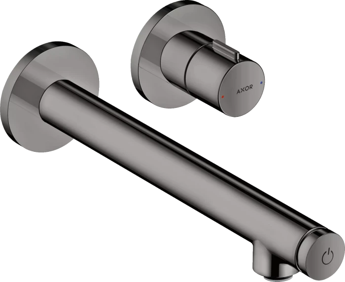 Hansgrohe Axor Uno Unterputz für Wandmontage Select mit Auslauf 221mm polished black chrome