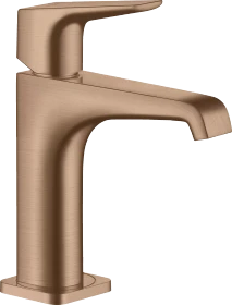 Hansgrohe Axor Citterio 130 mit Hebelgriff und Ablaufgarnitur brushed red gold