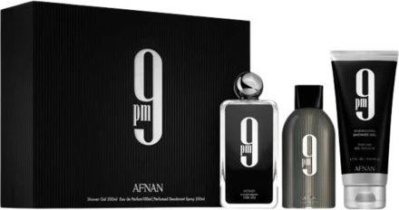 Afnan 9 PM EdP 100ml + Deo Spray 150ml + Duschgel 150ml Duftset